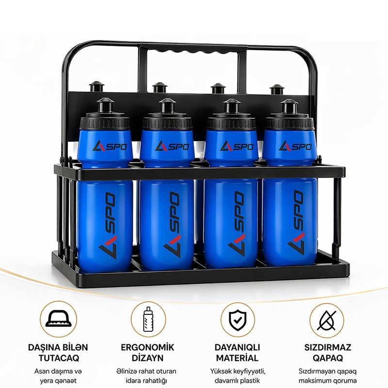 Futbol oyunları üçün su qabı 600ml